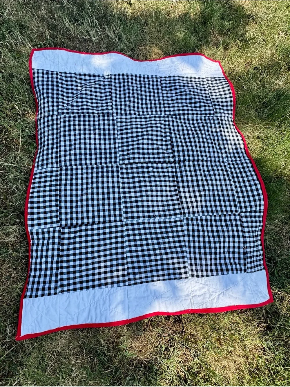 Peanuts Snoopy Charlie Brown Handcrafted  Rag Quilt -Baby/Toddler